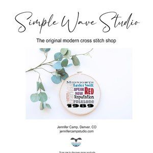 Taylor Swift Cross Stitch Pattern‎ Kit
